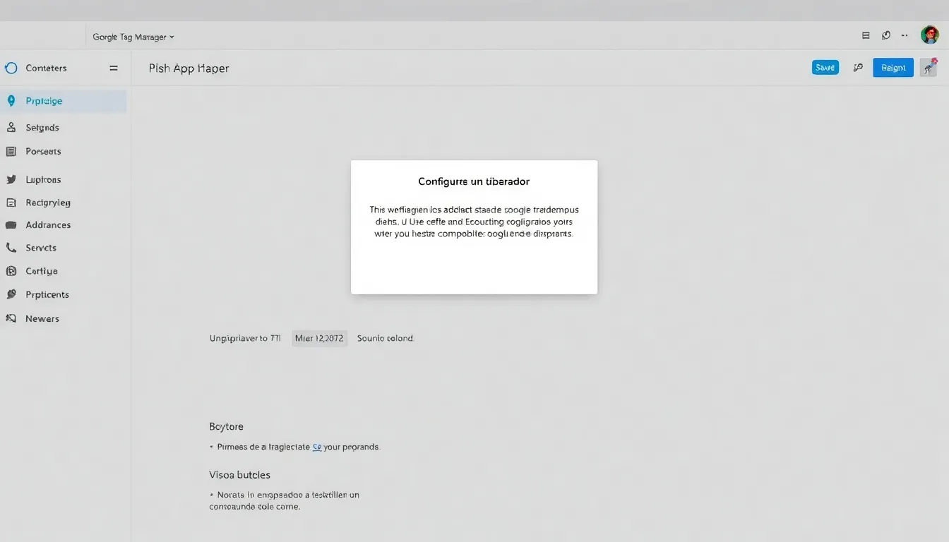 configura un disparador en la primera visita con google tag manager