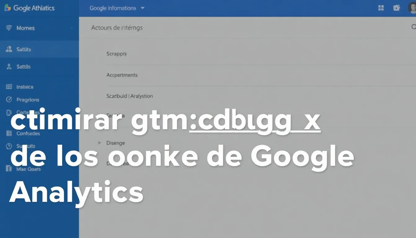 eliminar gtm debugx de los informes de google analytics